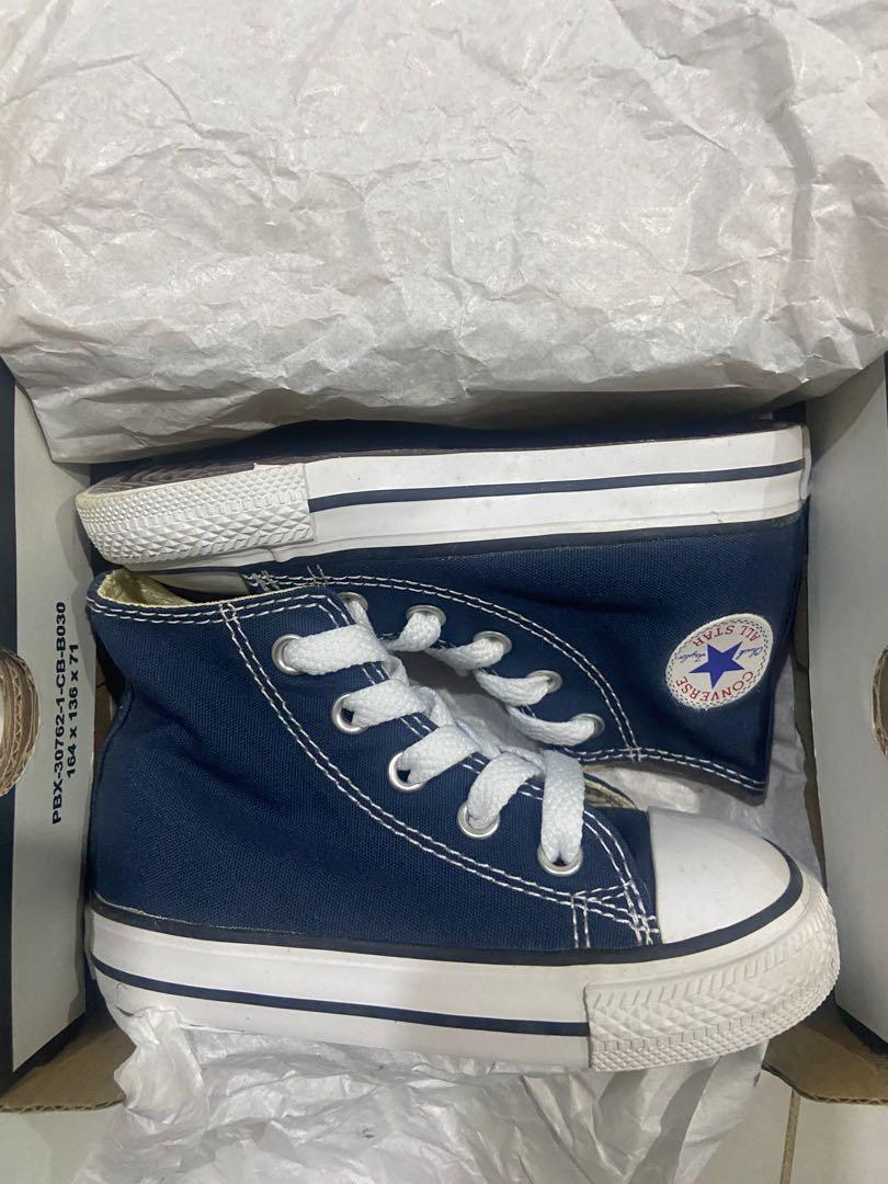 Blue converse infant hotsell