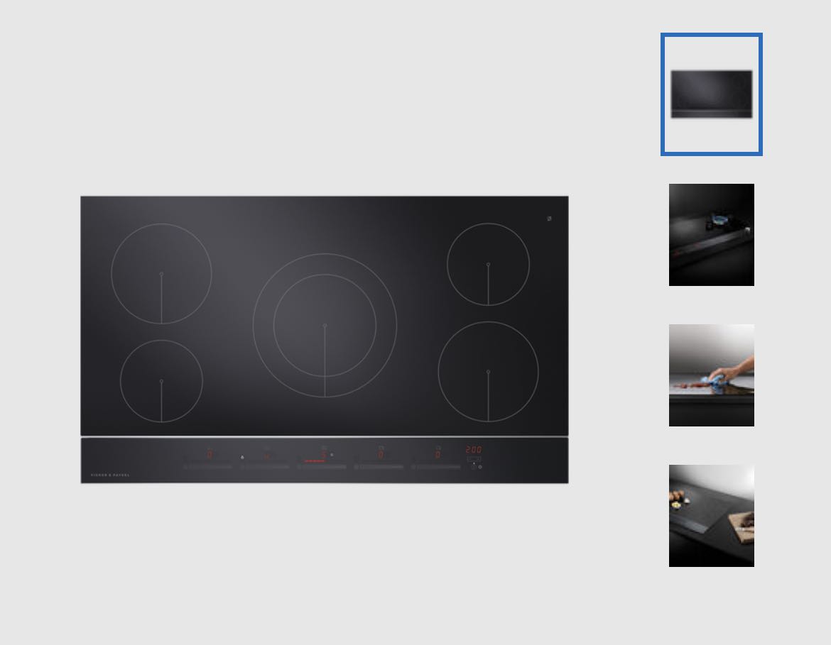 BN Fisher and Paykel Induction Cooktop, 90cm, 5 Zones, TV & Home