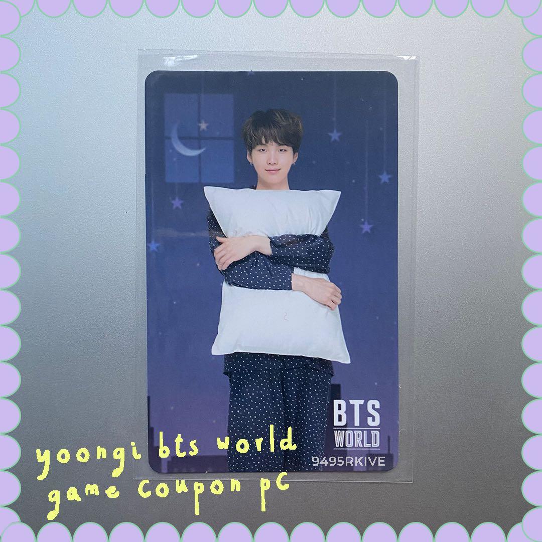 BTS Yoongi World Game Coupon PC, Hobbies & Toys, Memorabilia ...