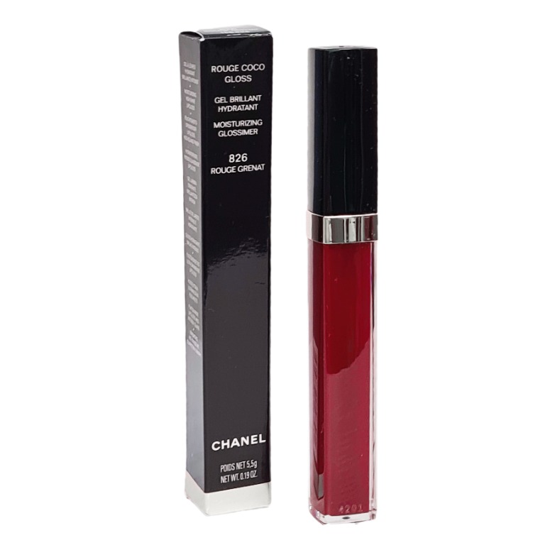 Chanel Rouge Coco Gloss Moisturizing Glossimer 826 Rouge Grenat 5.5g