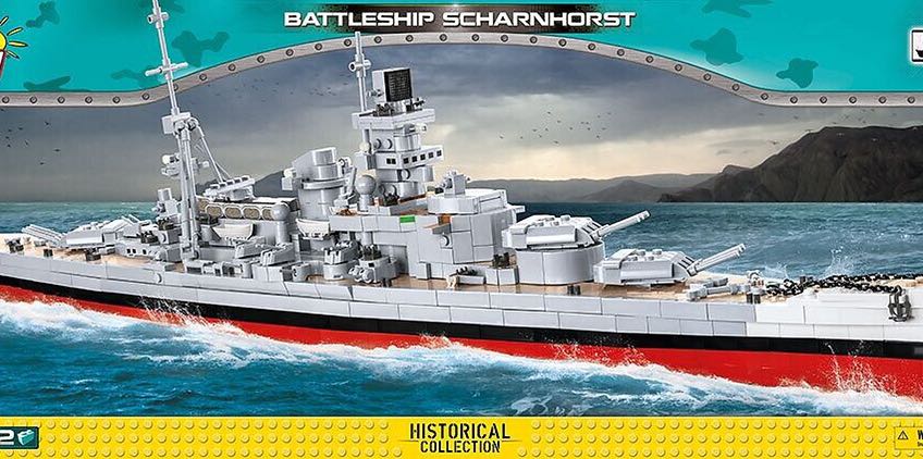 COBI GERMAN NAVY SCHARNHORST BATTLESHIP BRICKS LEGO COMPATIBLE