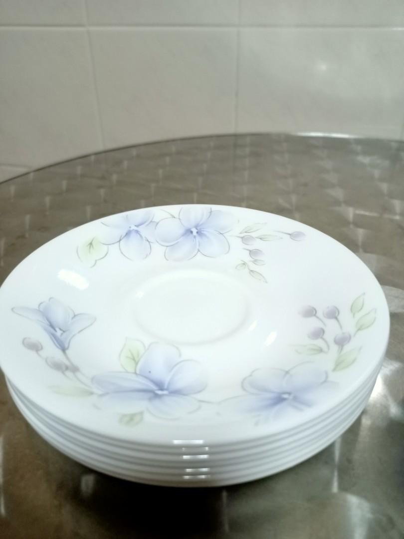 Corelle Cup and Saucer (28 per set), Furniture & Home Living