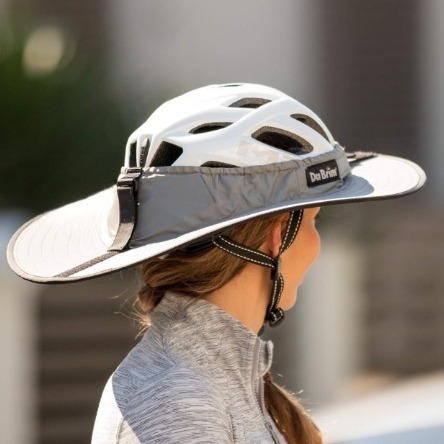 Bike helmet sun clearance brim