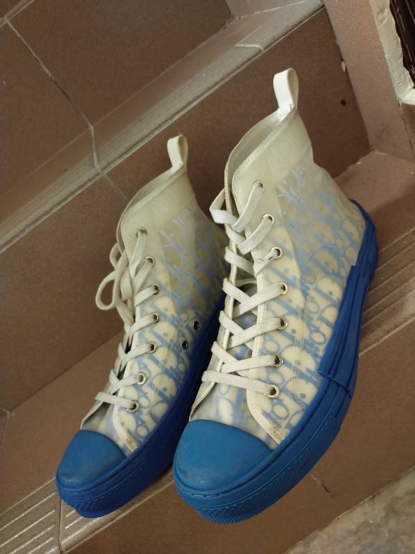 dior b23 low top gradient blue