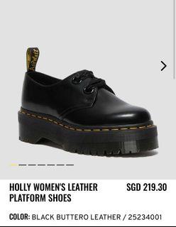 Dr Martens Holly Leather Platform Shoes