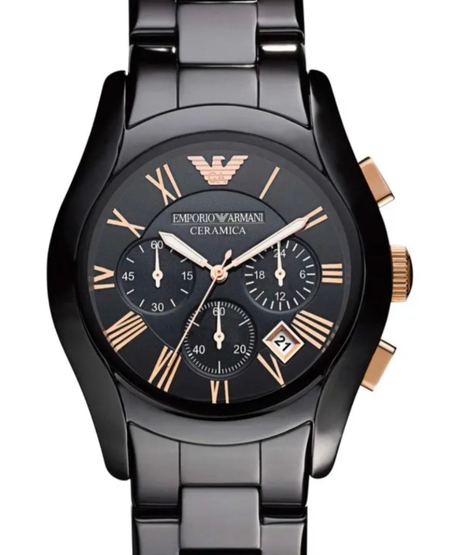 Emporio Armani Black Ceramica Watch Men s Fashion Watches