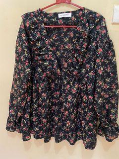 Flowers blouse doll import (malaysia)