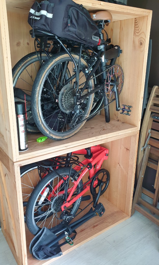 Folding bikes storage box Sports Equipment Bicycles Parts
