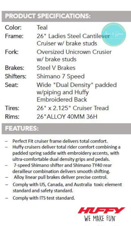 Huffy southwind store