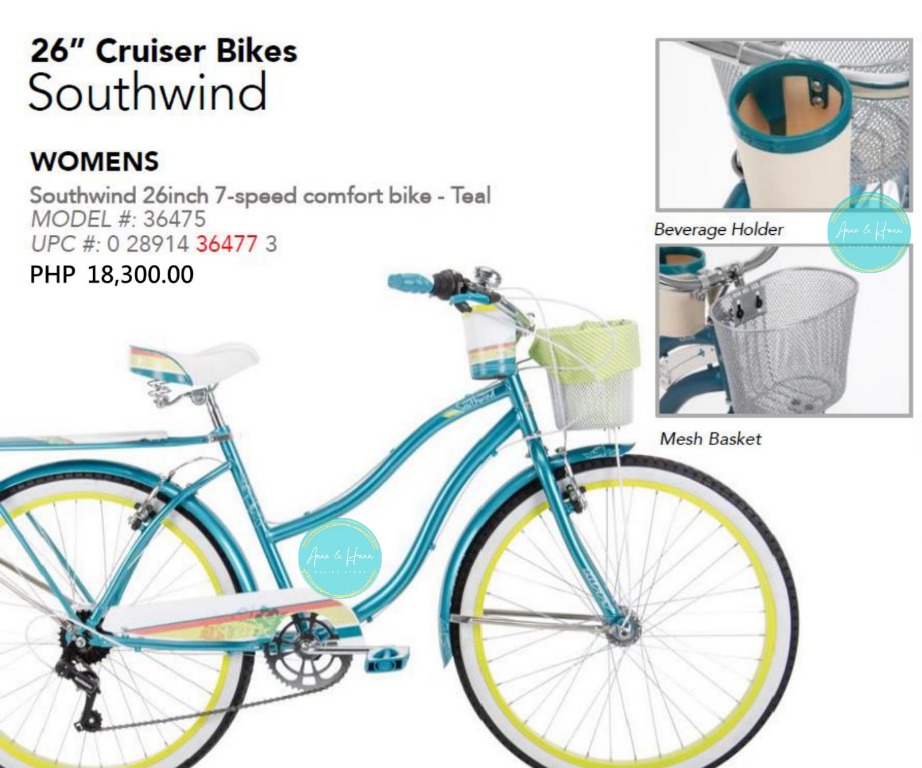 Huffy southwind 2025 women's cruiser bike