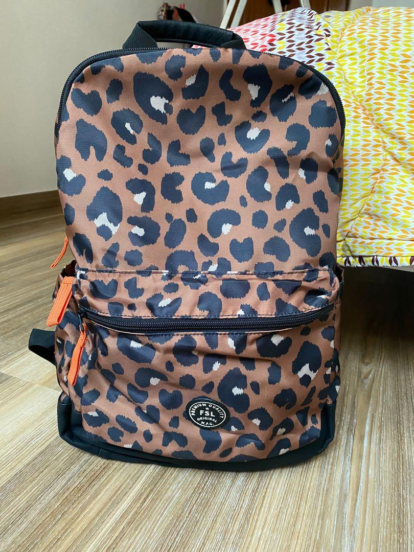 FOSSIL cheetah backpack Women s Fashion Bags Wallets