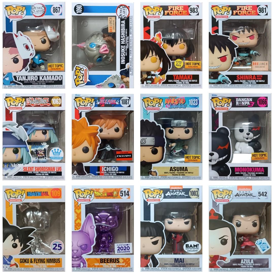 Funko POP! Anime - Demon Slayer Kimetsu No Yaiba Tanjiro Inosuke;  Dragonball Goku Beerus Super Saiyan Dodoria