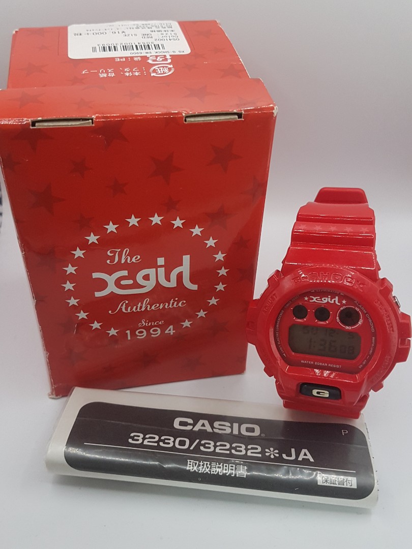 G-SHOCK X-GIRL 3230 DW-6900FS 赤 1994 | www.kinderpartys.at