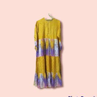 Gamis, daster, dressperempuan atau wanita warna kuning