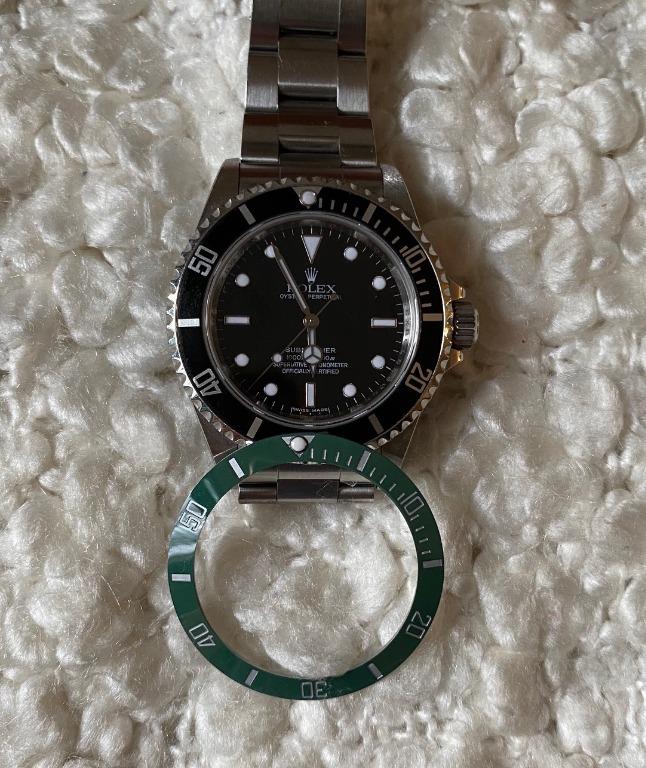 Green Bezel Insert for Rolex Submariner 16610 16610LV Luxury