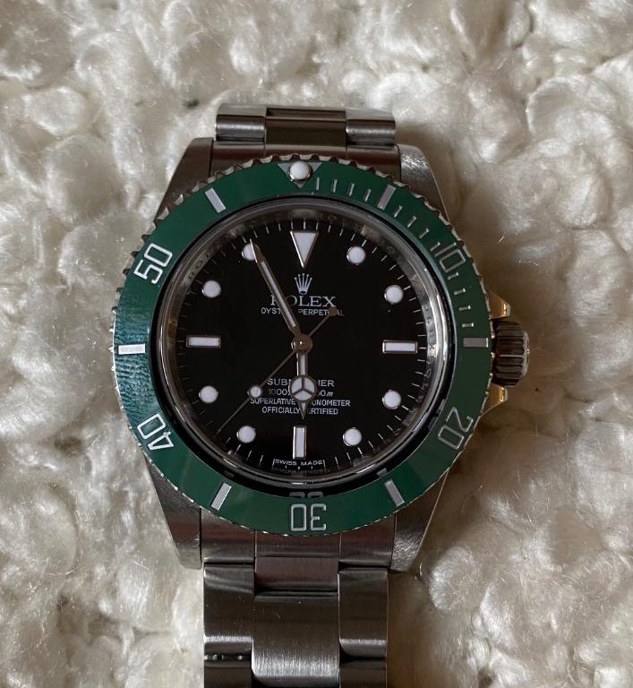 Rolex submariner cheap green bezel insert
