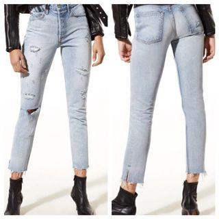 GRLFRND Karolina Light Wash Jeans, Size 28