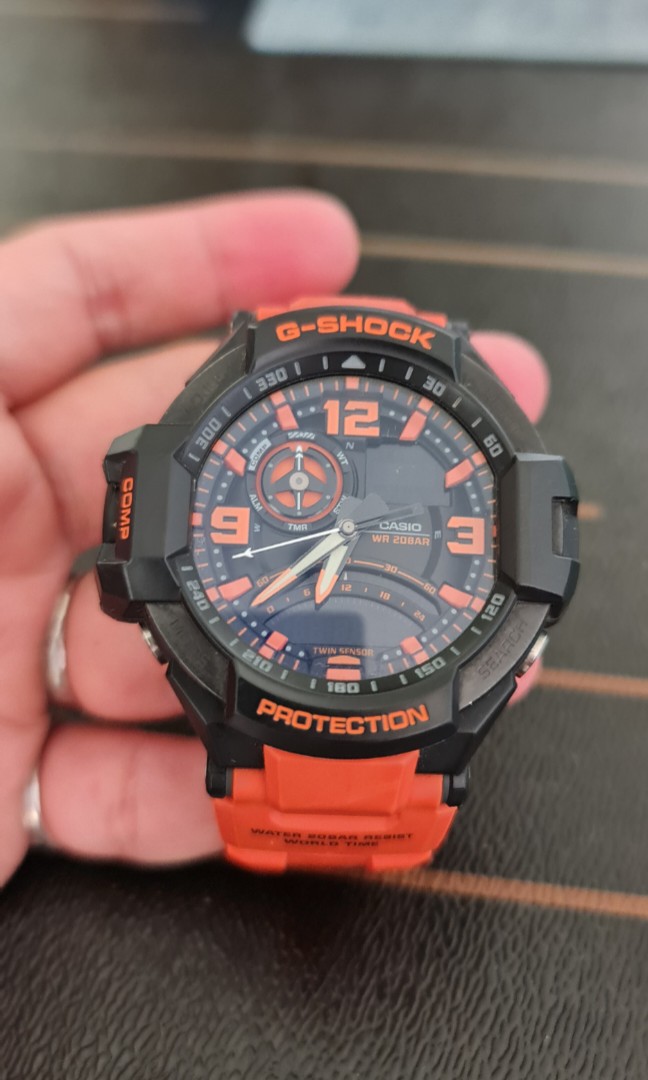 G shock Gravity Master Orange Men s Fashion Watches
