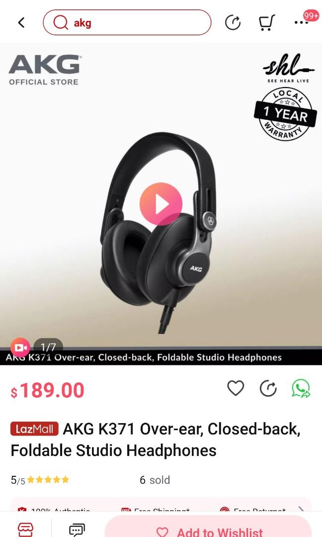 Harman Target AKG K371 K 371, Audio, Headphones \u0026 Headsets on Carousell
