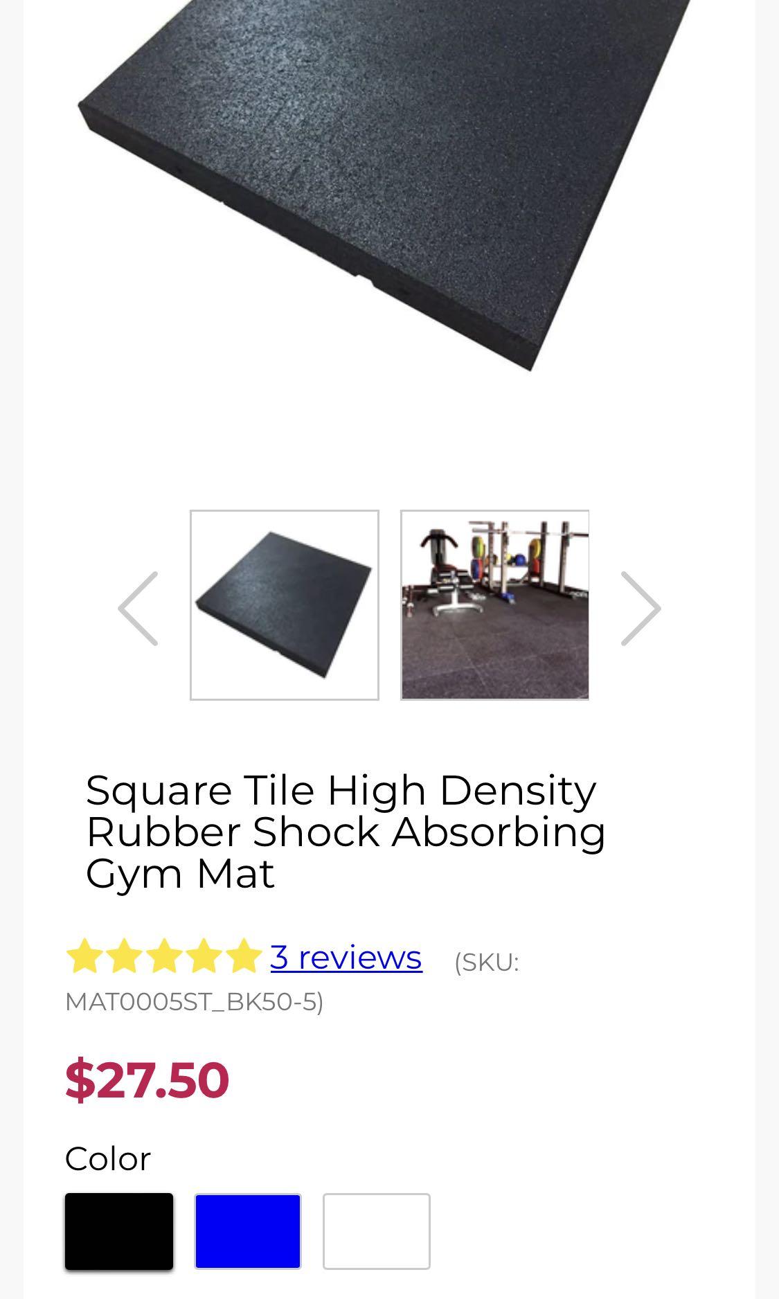 Shock absorbing gym mats outlet