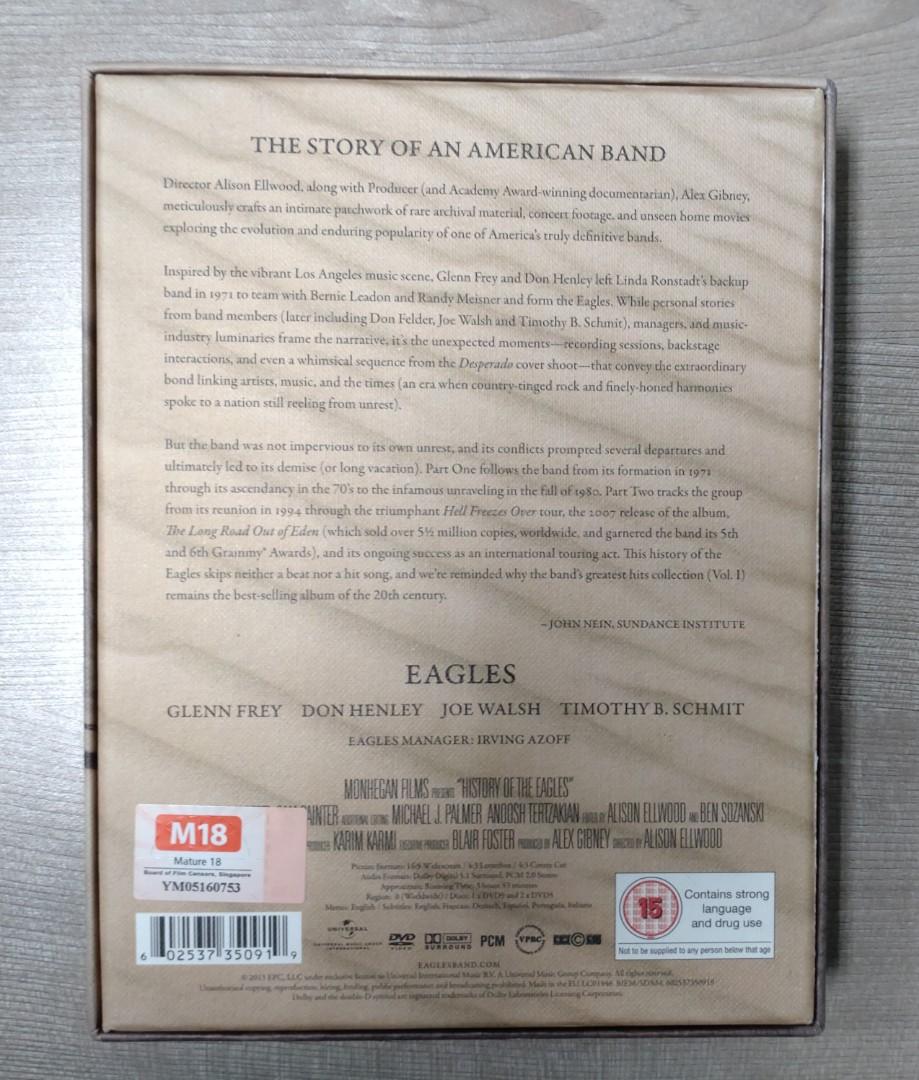 History of The Eagles Deluxe DVD Box set, Hobbies & Toys, Music & Media