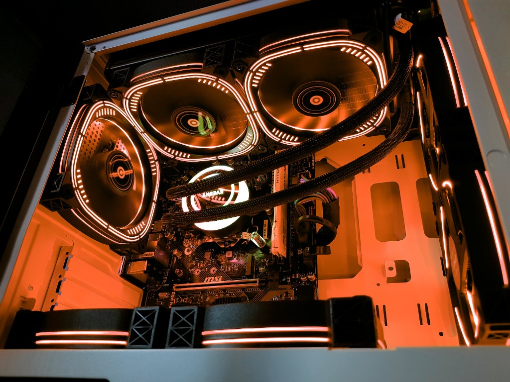 i5 9th Gen Desktop Computer with Dual Fan Liquid Cooler Good as New PC ...