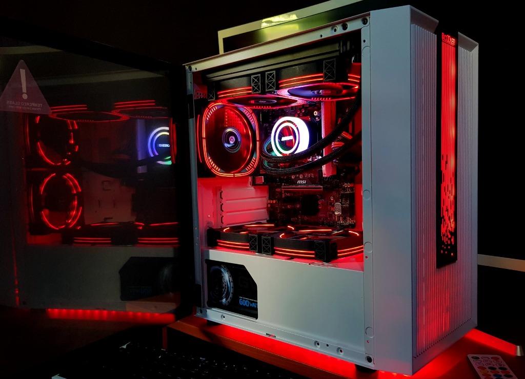 i5 9th Gen Desktop Computer with Dual Fan Liquid Cooler Good as New PC ...