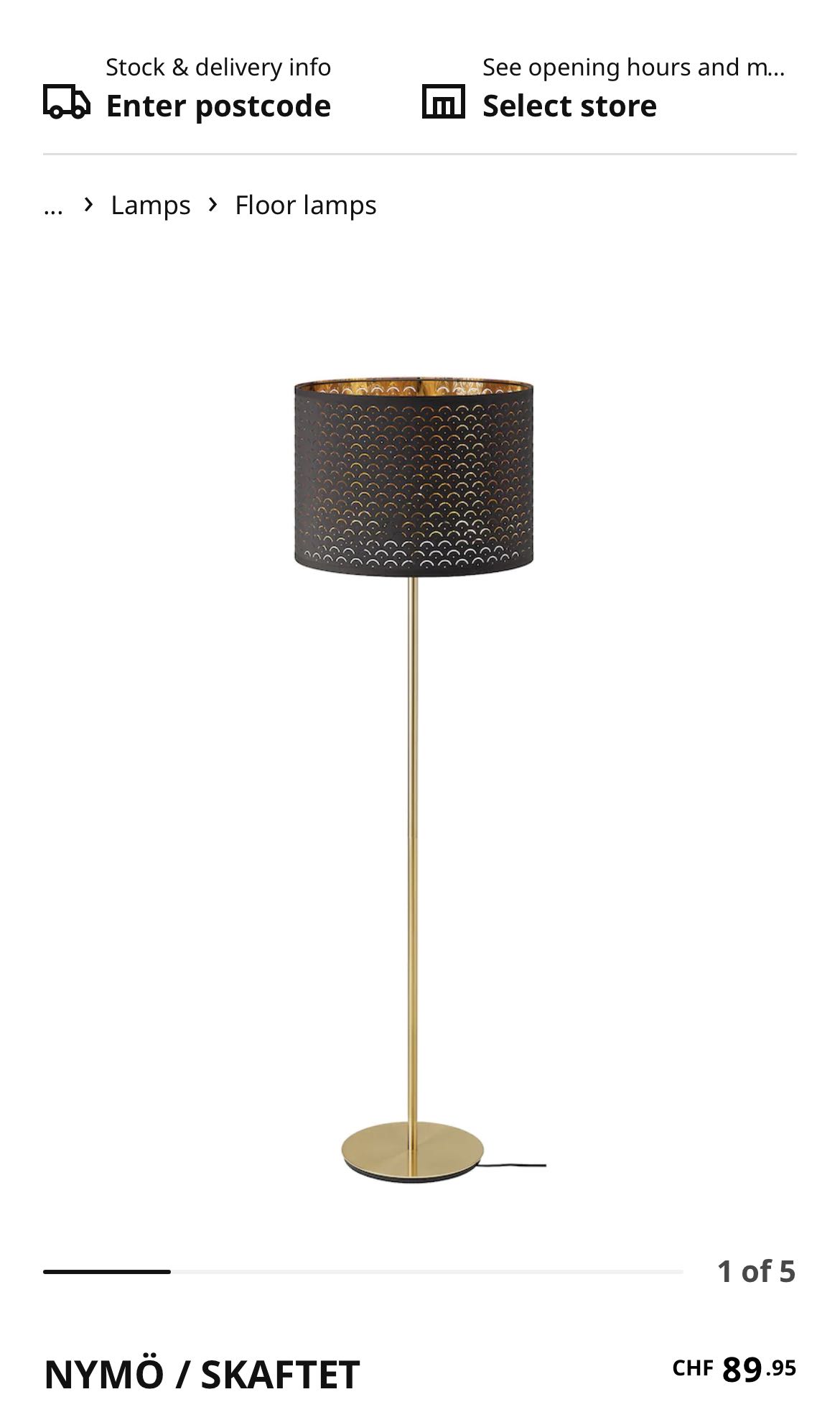 Ikea Floor Lamp, Furniture & Home Living, Lighting & Fans, Lighting on