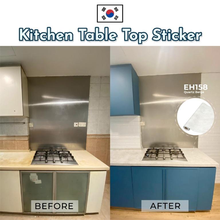INFEEL Kitchen Table Top Sticker Laminate / Cabinet Sticker / Kitchen ...