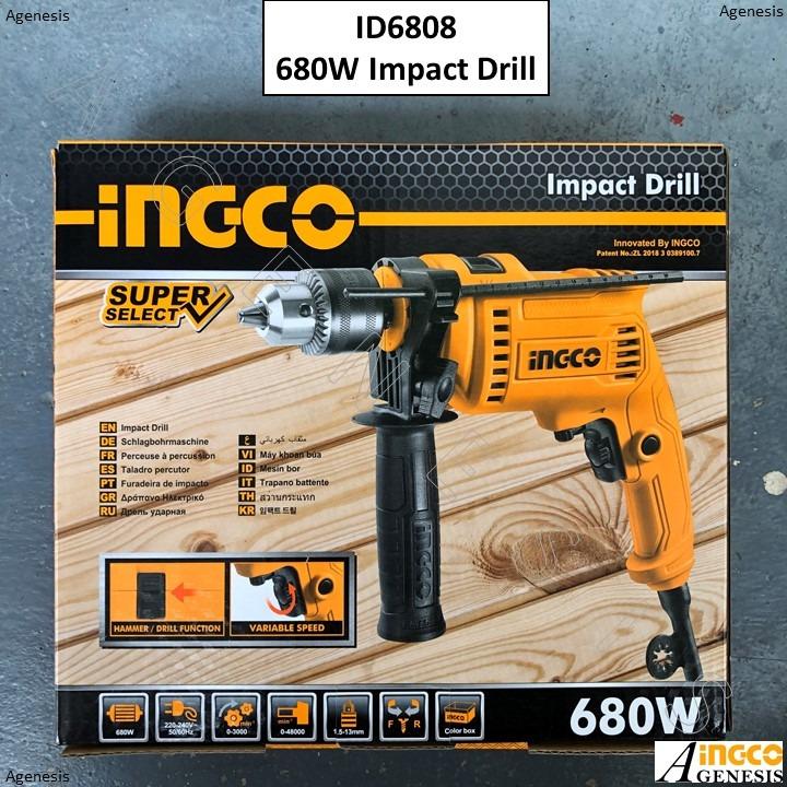 INGCO 680W Impact Drill ID6808, Furniture & Home Living, Home ...