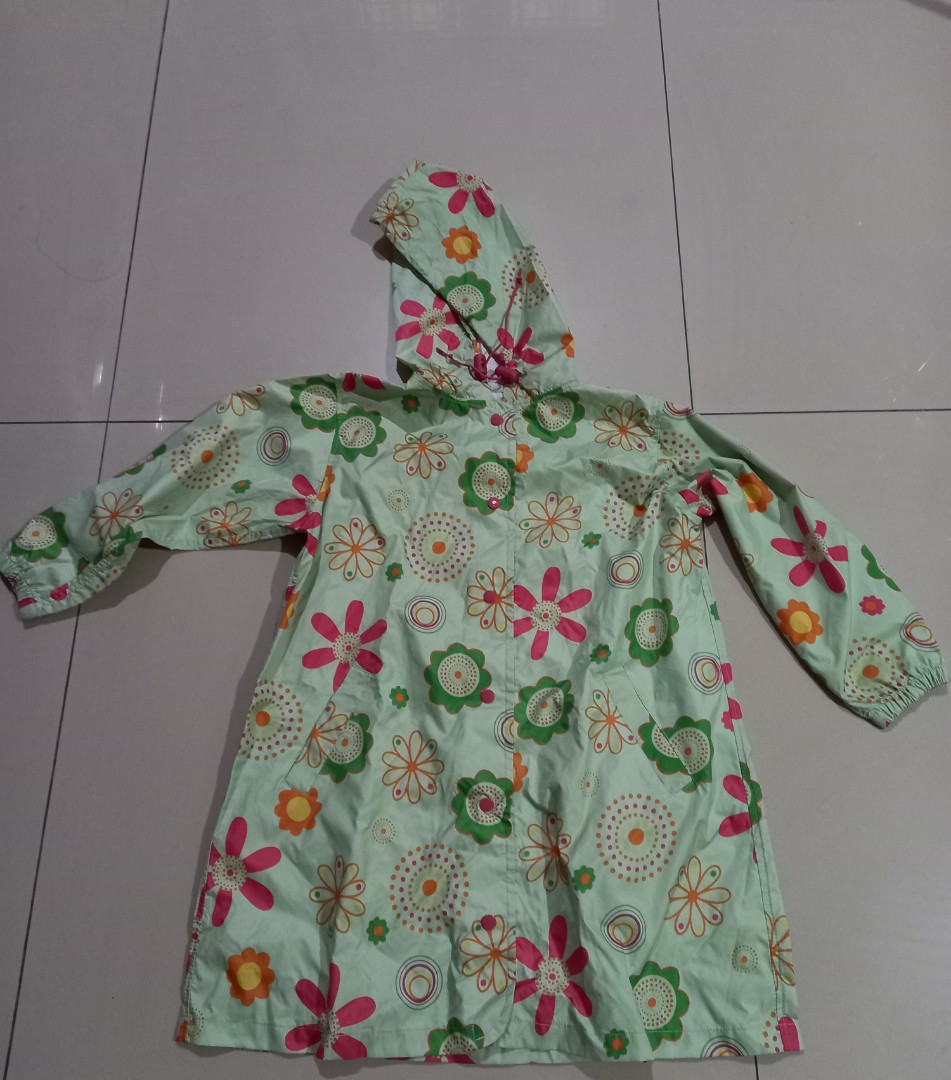 Jas hujan bunga parasit ada tas nya made in JAPAN umur 68, Bayi & Anak