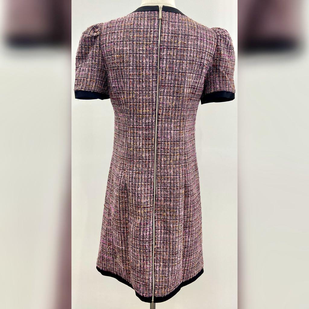 Kate spade puff sleeve tweed dress outlet