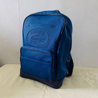 Authentic Lacoste Estate Blue Expandable Backpack