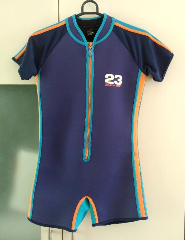 LIFERACER Navy Blue Thermal Swimwear Babies Kids Babies Kids