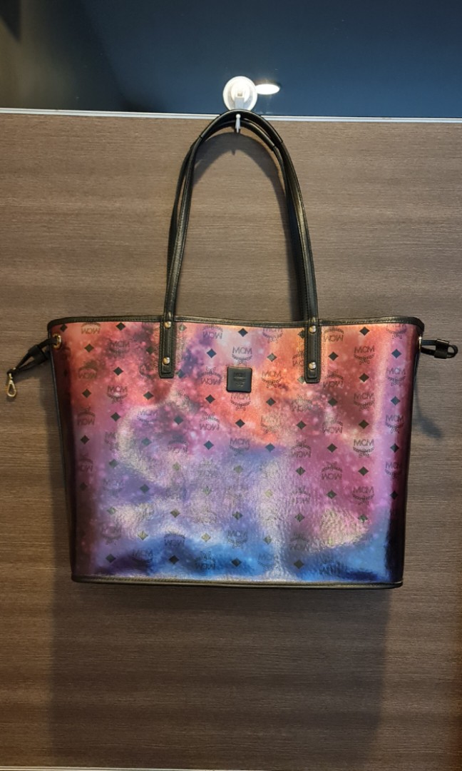 Mcm galaxy outlet reversible tote