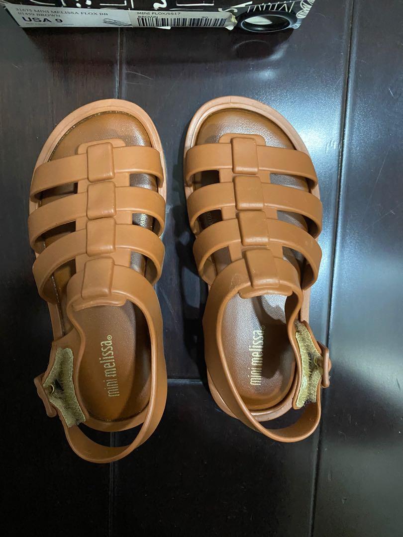 Mini Melissa Flox toddler baby young girl shoes sandals US 9
