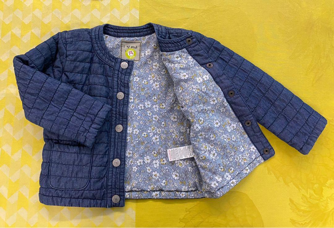 NEXT Blue Quilted Denim Jacket 3 4 years Babies Kids Babies
