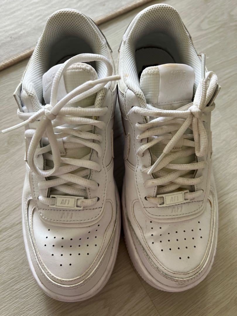 Nike Air Force 1 WHITE TAG Women s Fashion Footwear Sneakers on