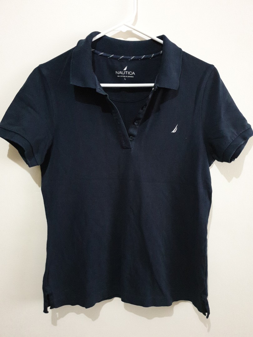 Original Nautica polo shirt, Women's Fashion, Tops, Shirts on Carousell