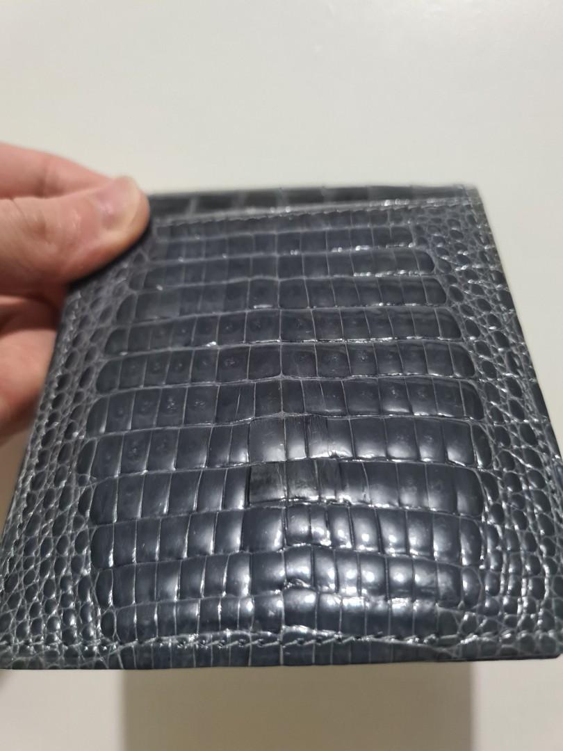 Genuine crocodile sale skin wallet