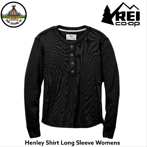 REI Coop Henley Shirt Women' 0357, Fesyen Wanita, Pakaian Wanita