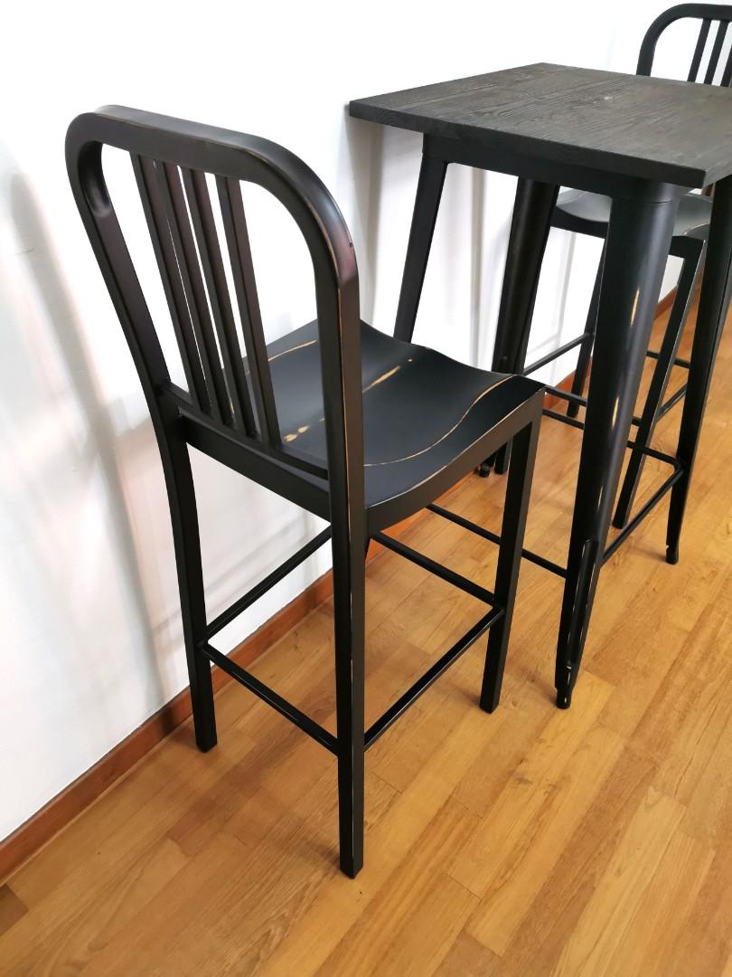 Retro Bar Table Set with chairs, Furniture & Home Living, Furniture