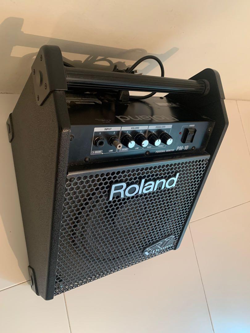 Roland Amplifier for Drums (PM10), Hobbies & Toys, Music & Media