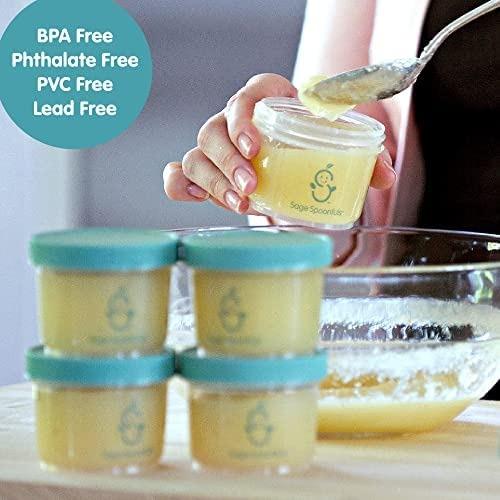 9-Pack Glass Baby Food Storage Containers 8oz - Sage Spoonfuls