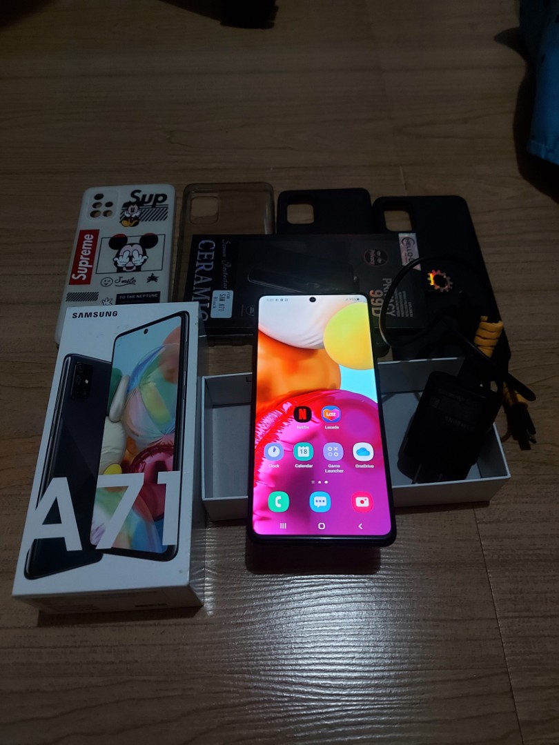 Samsung A71 - 128G Used (with case), Mobile Phones & Gadgets, Mobile ...