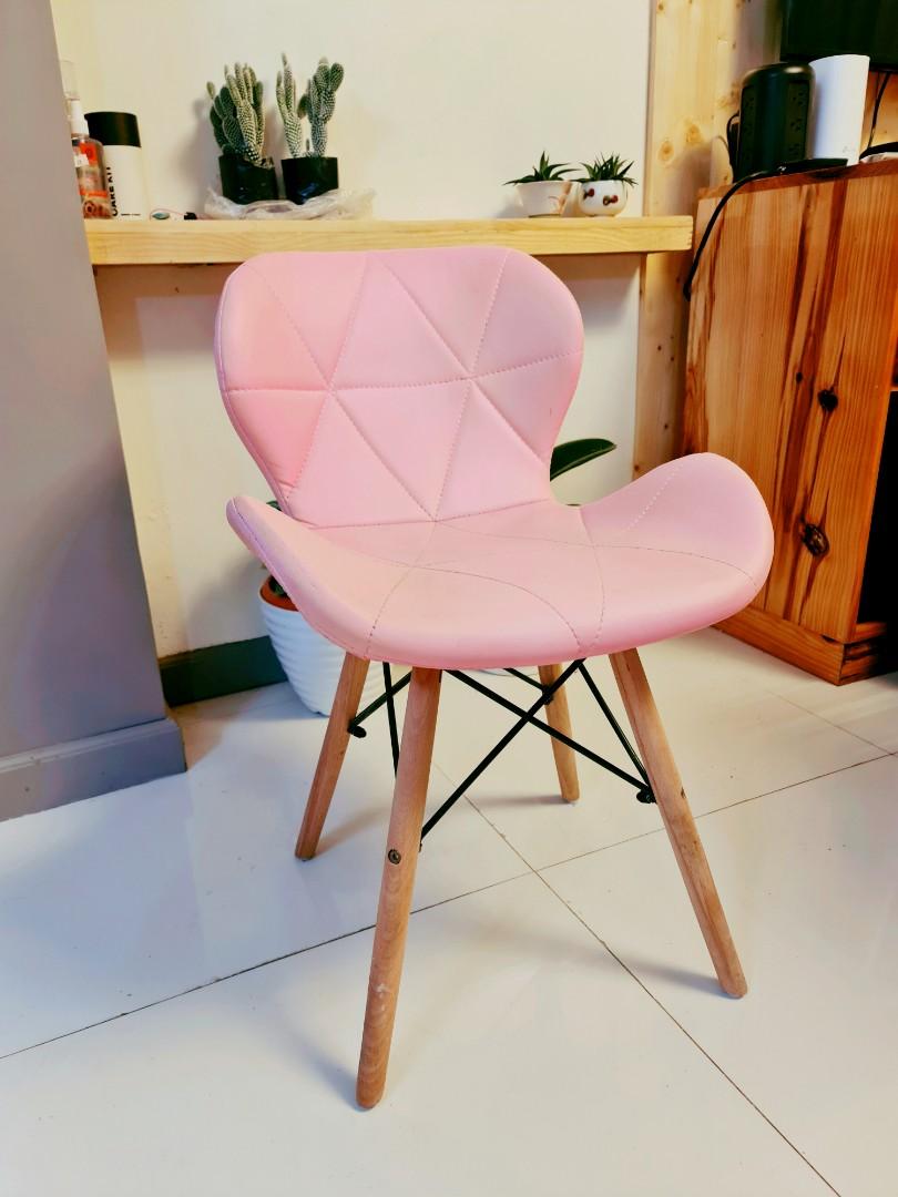 Pink cheap scandi chair