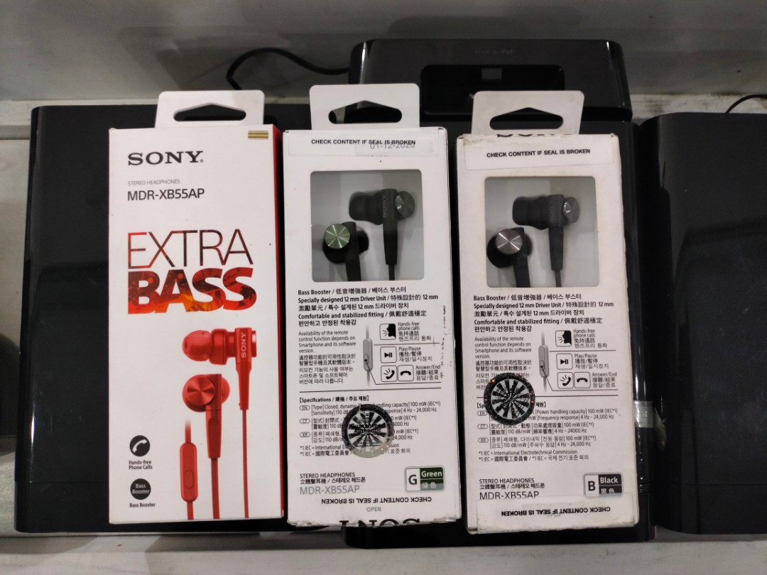 SONY MDR XB55 Ap, Audio, Earphones on 