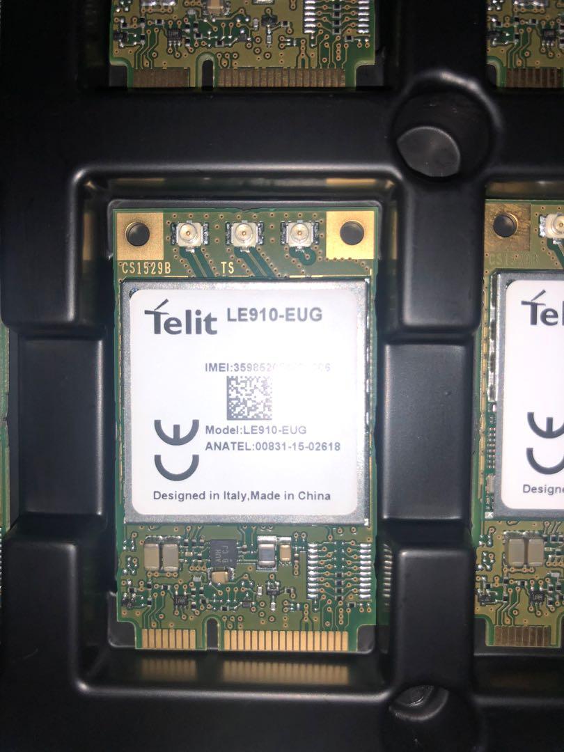 Telit LE910-EUG (Category: Networking) located in Singapore. Submitted by winnier (Listing ID 1149779482, Image 2). Description: Brand new. Excess invty from prototyping.