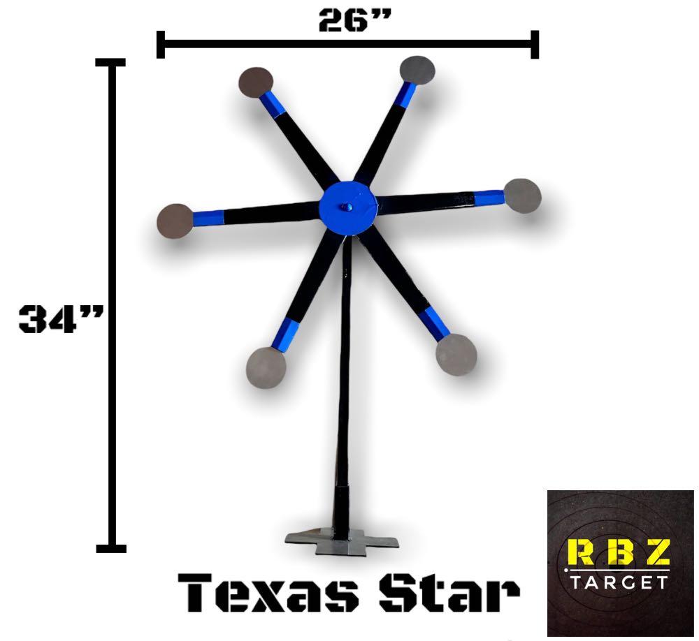 Texas Star Target Shooting (Category: Airsoft) located in Manila. Submitted by vin_case (Listing ID 1068777263, Image 1). Description: Texas Star Target - For Airsoft Toy Only - Stainless Steel Round Plate - High Quality Target - Experience this fun and exciting target and improve your skills. Contact: 0917-793-0752 Shipping: Nationwide.