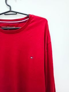 Tommy hilfiger sales long sleeve red